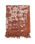 Plaid Giuseppa  marron - L.160xW.130 cm