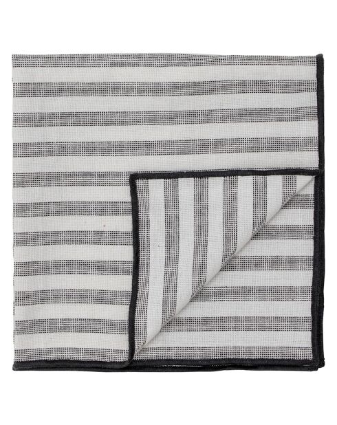 4 Serviettes Eleonora blanches - L.45xW.45 cm