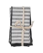 4 weiße Servietten Eleonora - L.45xW.45 cm