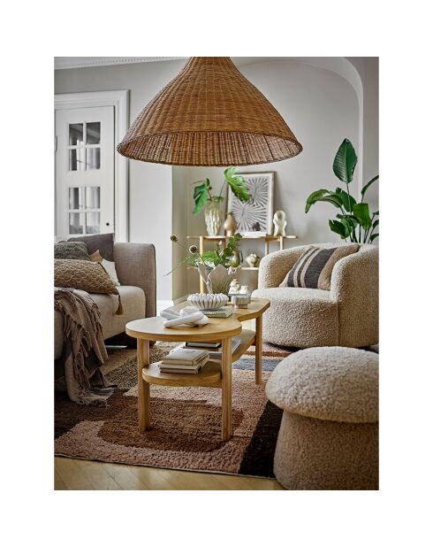 Tapis Zofia marron - L.200xW.140 cm