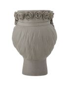 Vase aus grauem Steinzeug Akira - D.21xH.30 cm