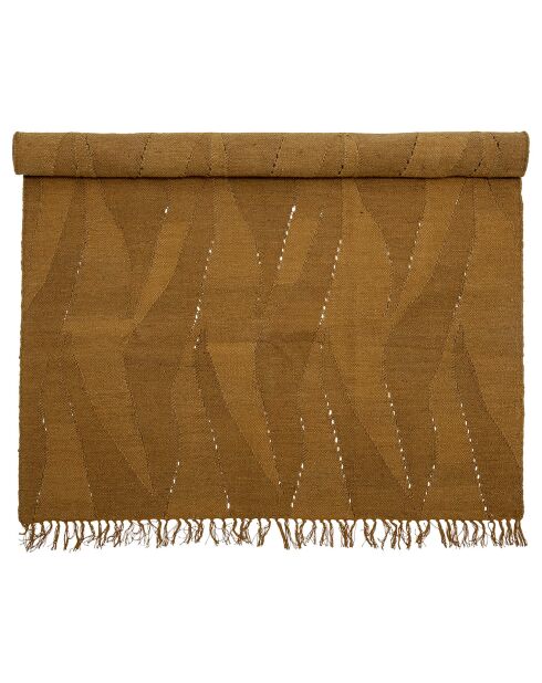 Tapis en Laine Zola marron - L.200xW.140 cm