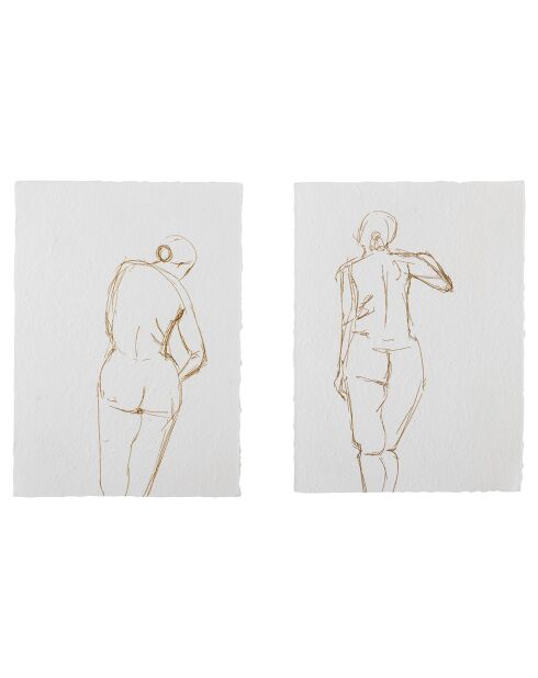 2 Posters Natuurlijk Azië - L.26xH.35 cm