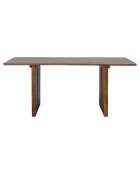 Table de salle à manger en Bois de manguier Milow marron - L.180xH.80xW.90 cm