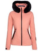 Veste de ski Geod fausse fourrure rose