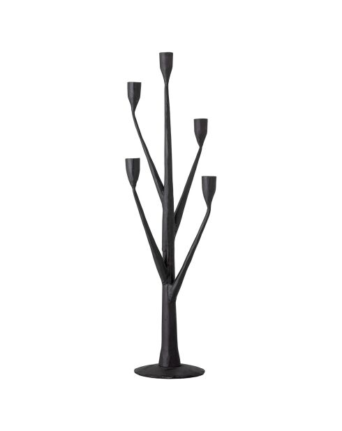 Portavelas negro Abriz - L.26xH.64xW.24 cm