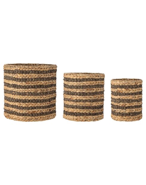 3 Paniers Lillja marron