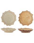 2 braune Lilah-Schalen aus Steinzeug - D.11 cm