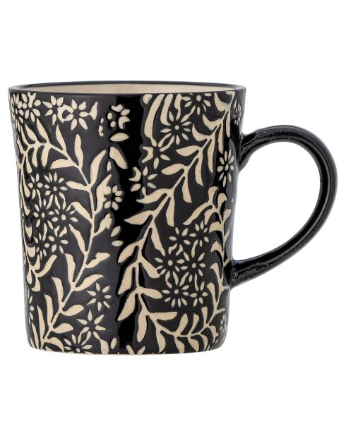 Mug en Grès  Aswan noire - D.7.5xH.8.5 cm