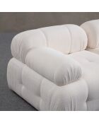 Canapé d'angle pouf Petite blanc - 190/160x95x75 cm