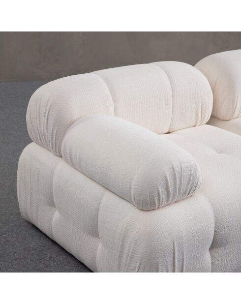 Canapé d'angle pouf Petite blanc - 190/160x95x75 cm