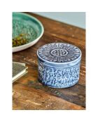 Cruche avec couvercle Ena bleue - D.13xH.8.5 cm