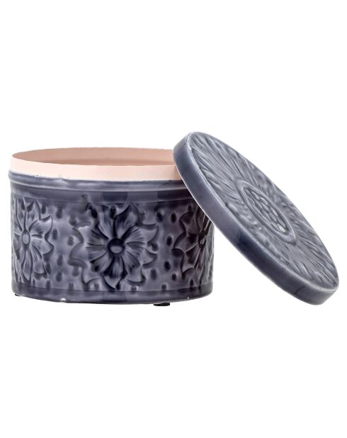Cruche avec couvercle Ena bleue - D.13xH.8.5 cm