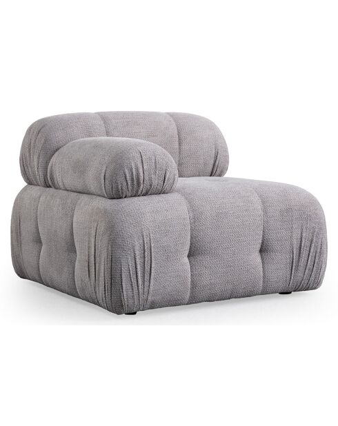 Canapé d'angle pouf Petite gris clair - 190/160x95x75 cm