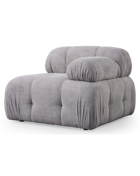 Canapé d'angle pouf Petite gris clair - 190/160x95x75 cm