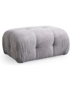 Canapé d'angle pouf Petite gris clair - 190/160x95x75 cm