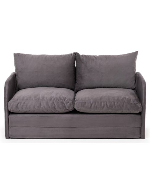 Canapé convertible 2 places Saga XL gris - 148x70x66 cm