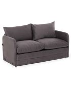 Canapé convertible 2 places Saga XL gris - 148x70x66 cm