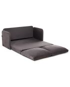 Canapé convertible 2 places Saga XL gris - 148x70x66 cm