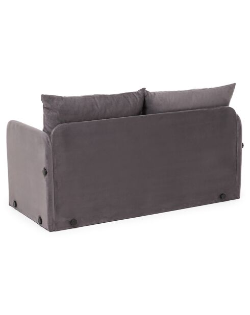 Canapé convertible 2 places Saga XL gris - 148x70x66 cm