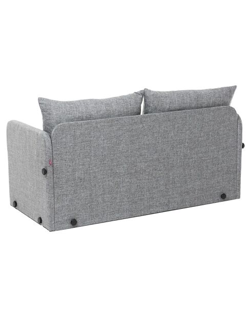 Canapé convertible 2 places Saga XL gris clair - 148x70x66 cm