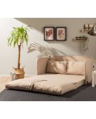 Canapé convertible 2 places Saga XL beige - 148x70x66 cm