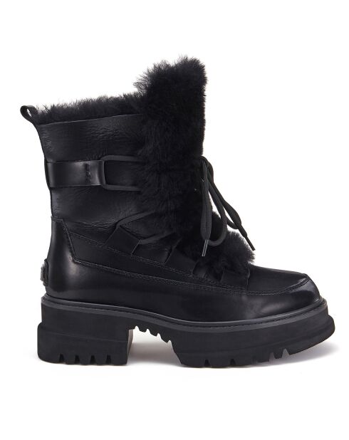 Bottes fourrées en Cuir Westward noires