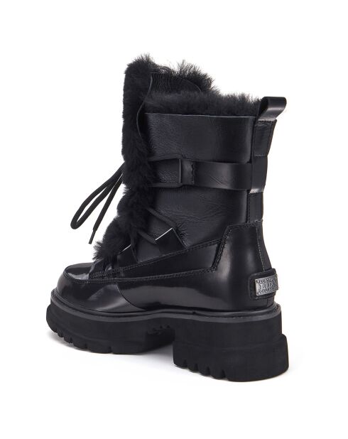 Bottes fourrées en Cuir Westward noires