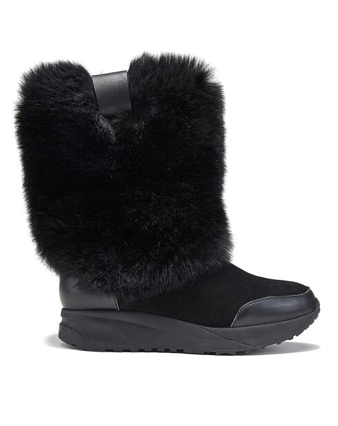 Bottes fourrées en Cuir Westward noires