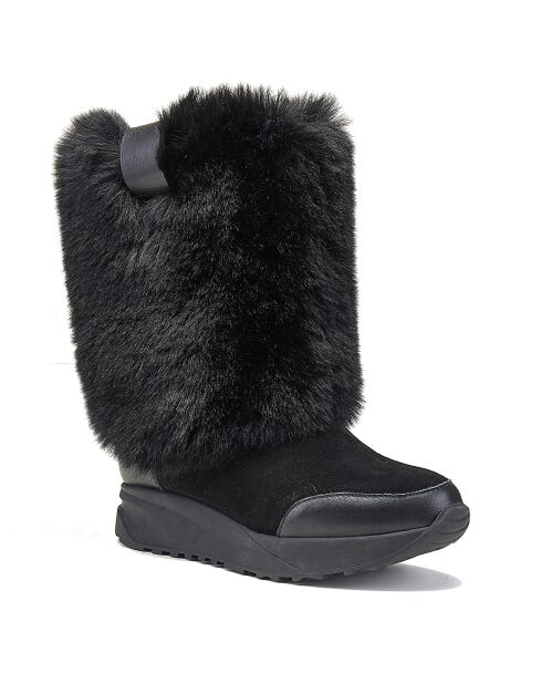 Bottes fourrées en Cuir Westward noires