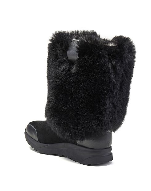 Bottes fourrées en Cuir Westward noires