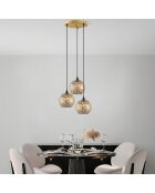 Lustre Selcuklu noir - 37x37x117 cm