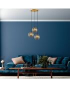 Lustre Selcuklu noir - 37x37x117 cm