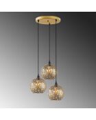 Lustre Selcuklu noir - 37x37x117 cm