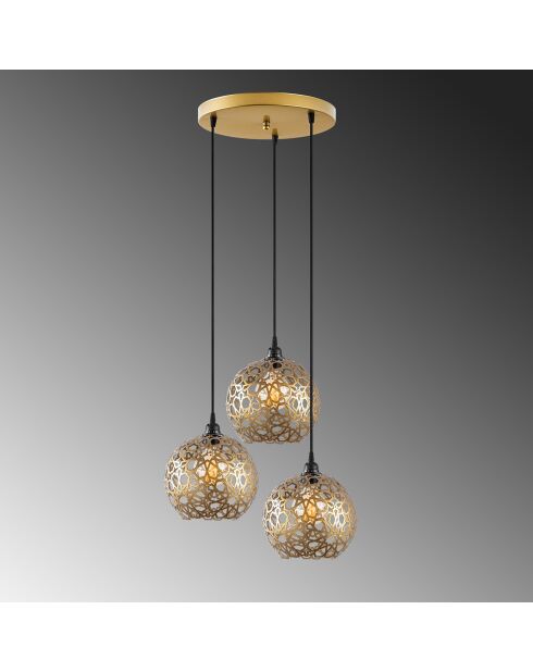 Lustre Selcuklu noir - 37x37x117 cm