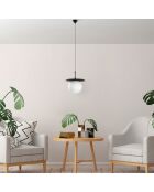 Suspension Anemon noire - 30x125 cm