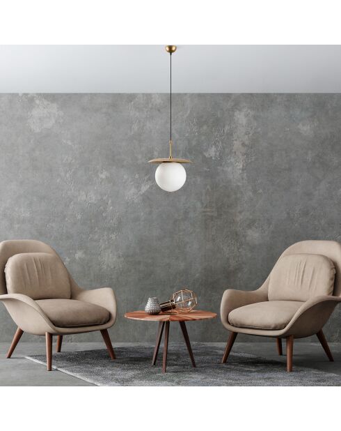 Suspension Anemon dorée - 30x125 cm