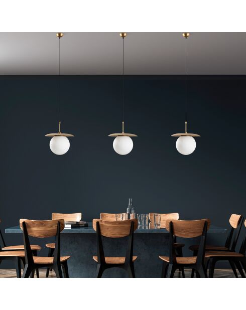 Suspension Anemon dorée - 30x125 cm