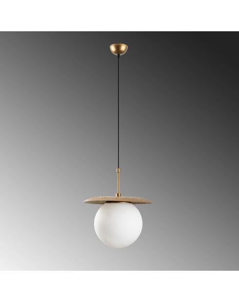 Suspension Anemon dorée - 30x125 cm