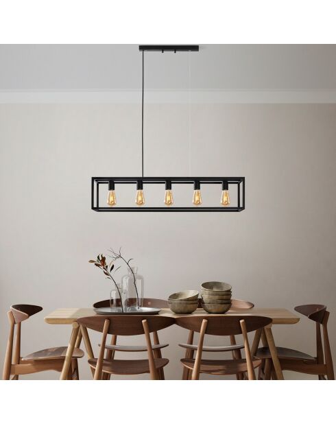 Lámpara negra Kafes - 100x20x20 cm