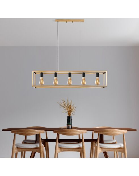 Lustre Kafes doré  - 100x20x20 cm