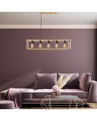 Lustre Kafes doré  - 100x20x20 cm