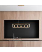 Lustre Kafes doré  - 100x20x20 cm