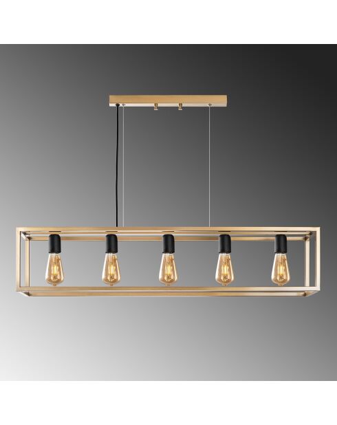 Lustre Kafes doré  - 100x20x20 cm
