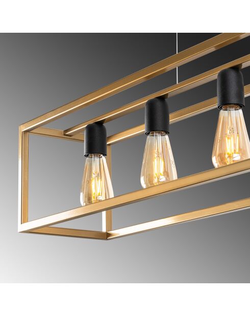 Lustre Kafes doré  - 100x20x20 cm
