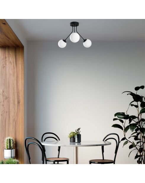 Lampada da soffitto nera Orion - 56x40 cm