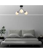 Lampada da soffitto nera Orion - 56x40 cm