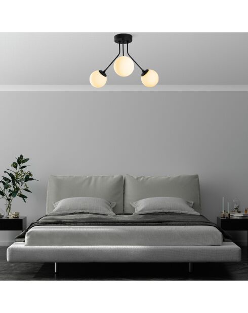 Lampada da soffitto nera Orion - 56x40 cm