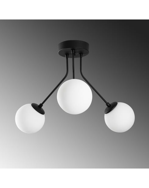 Lampada da soffitto nera Orion - 56x40 cm
