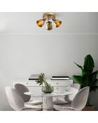 Lampada da soffitto Spotkafasi dorata - 46x30 cm